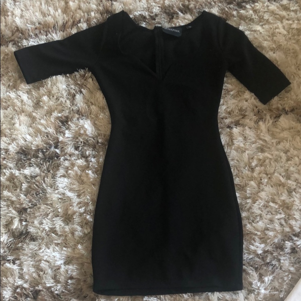 Mink pink bodycon dress